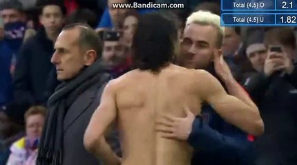 Résumé PSG - Montpellier but Edinson Cavani (1-0)