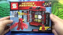 sy 플래시 슈트 무기 보관함 레고 짝퉁 조립 리뷰 Lego knockoff the flash suit Gantry machine moc