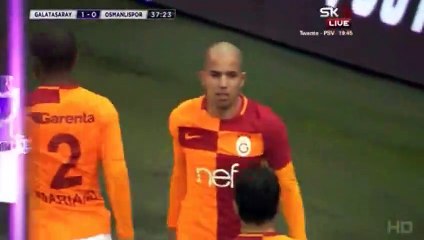 Sofiane Feghouli  Goal HD - Galatasaray 1-0 Osmanlispor 27.01.2018