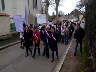 Seurre : les parents manifestent contre les fermetures de classe
