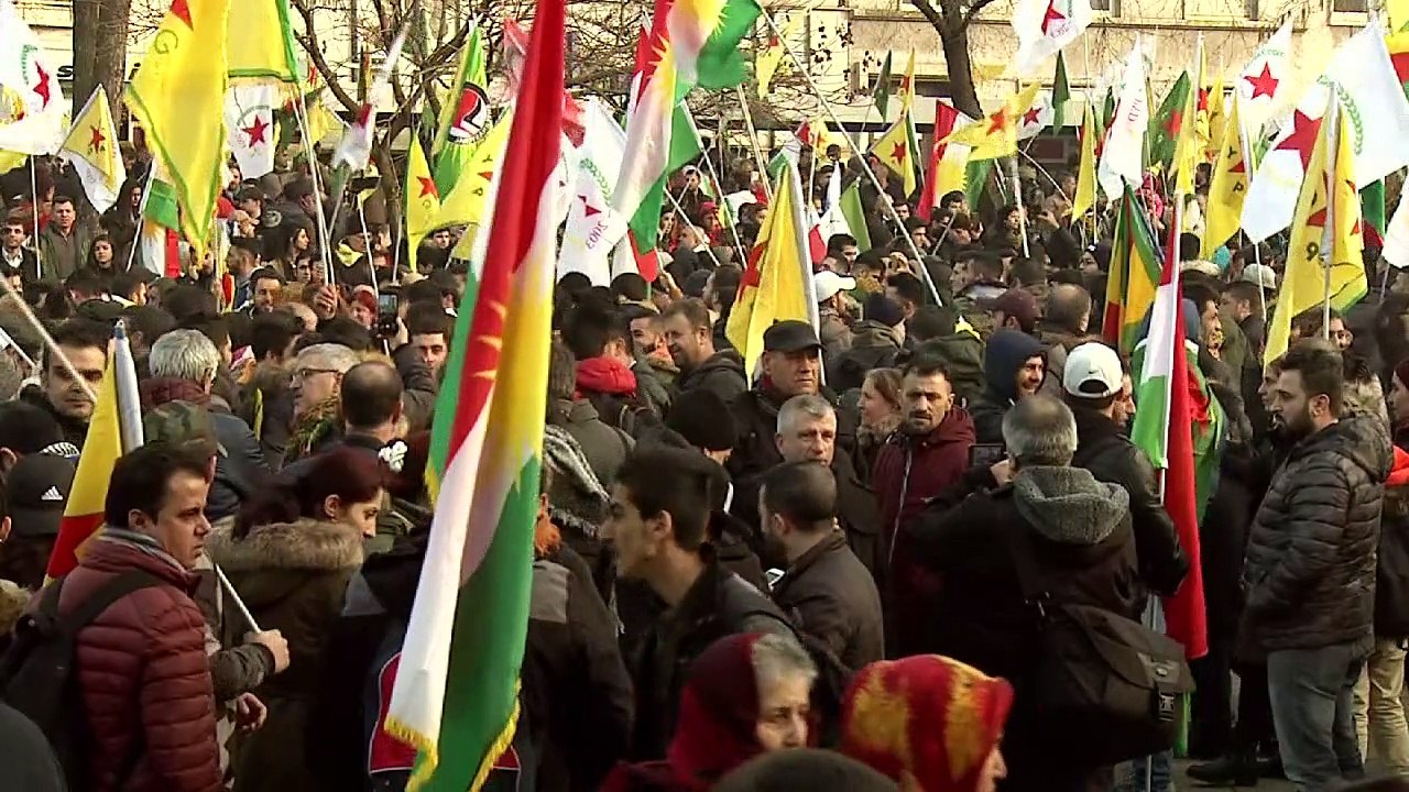 Kurden-Protest in Köln gegen türkische Syrien-Offensive