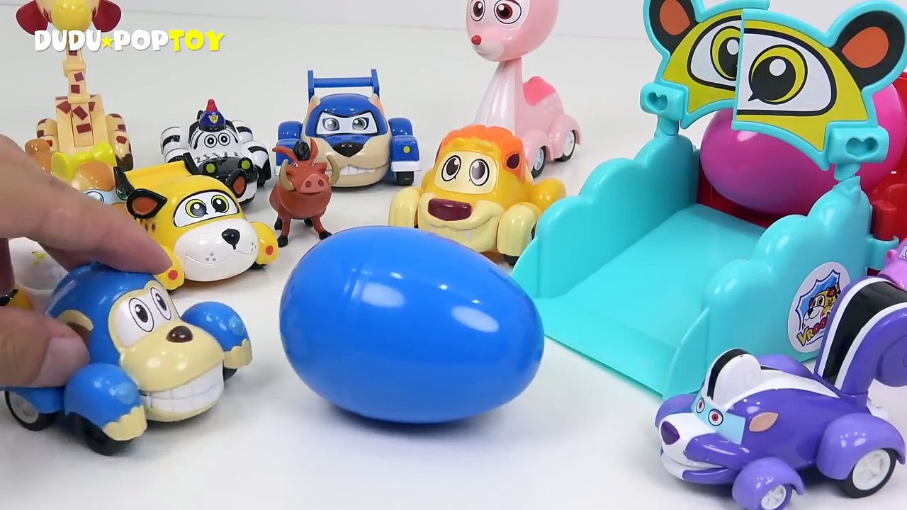 Vroomiz friends, all together!! Vroomiz Speeder cloud bridge surprise egg open play - DuDuPopTOY