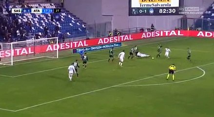 Bryan Cristante Goal HD -  Sassuolo	0-2	Atalanta 27.01.2018