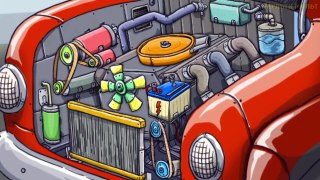 Trucks Cartoon for Children: Diggers for Kids - Tow Truck, Police Car, Fire Truck | Service Vehicles