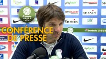 Conférence de presse Châteauroux - FC Sochaux-Montbéliard (1-1) : Jean-Luc VASSEUR (LBC) - Peter ZEIDLER (FCSM) - 2017/2018