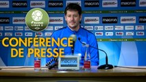 Conférence de presse AJ Auxerre - Paris FC (1-1) : Pablo  CORREA (AJA) - Fabien MERCADAL (PFC) - 2017/2018