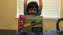 THOMAS AND FRIENDS REMOTE CONTROL PERCY TRACKMASTER Toy Trains for Kids Ryan ToysReview