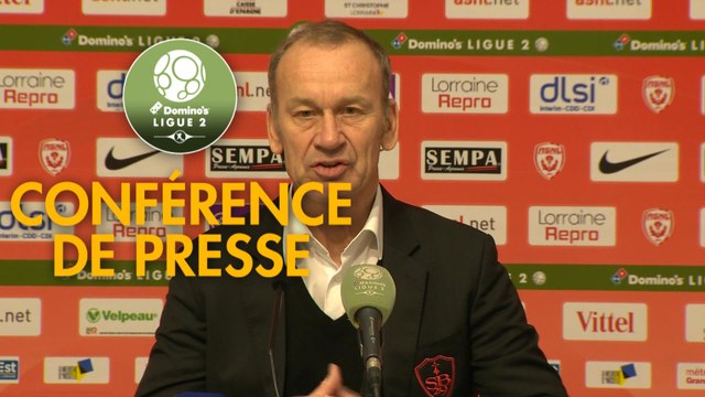 Conférence de presse AS Nancy Lorraine - Stade Brestois 29 (2-2) : (ASNL) - Jean-Marc FURLAN (BREST) - 2017/2018