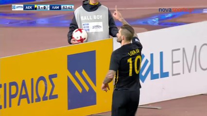 2-0 Marko Livaja Goal - AEK Athens 2-0 Lamia  - 27.01.2018