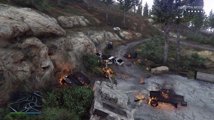 Grand Theft Auto V tank rampage ( ps4)