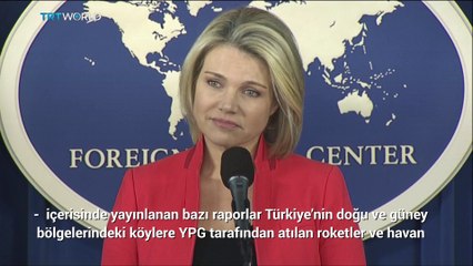 TRT WORLD ABD Dışişleri bakanlığı sözcüsüne, YPG'nin Türkiye'ye saldırılarından endişe edip etmediklerini sordu