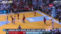 UNC's Cameron Johnson Beats Halftime Buzzer With Diving Scoop Shot