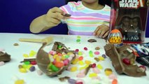 Bashing Star Wars Chocolate Surprise Eggs | Darth Vader | R2D2 | Candy & Sweets | Toy Revi