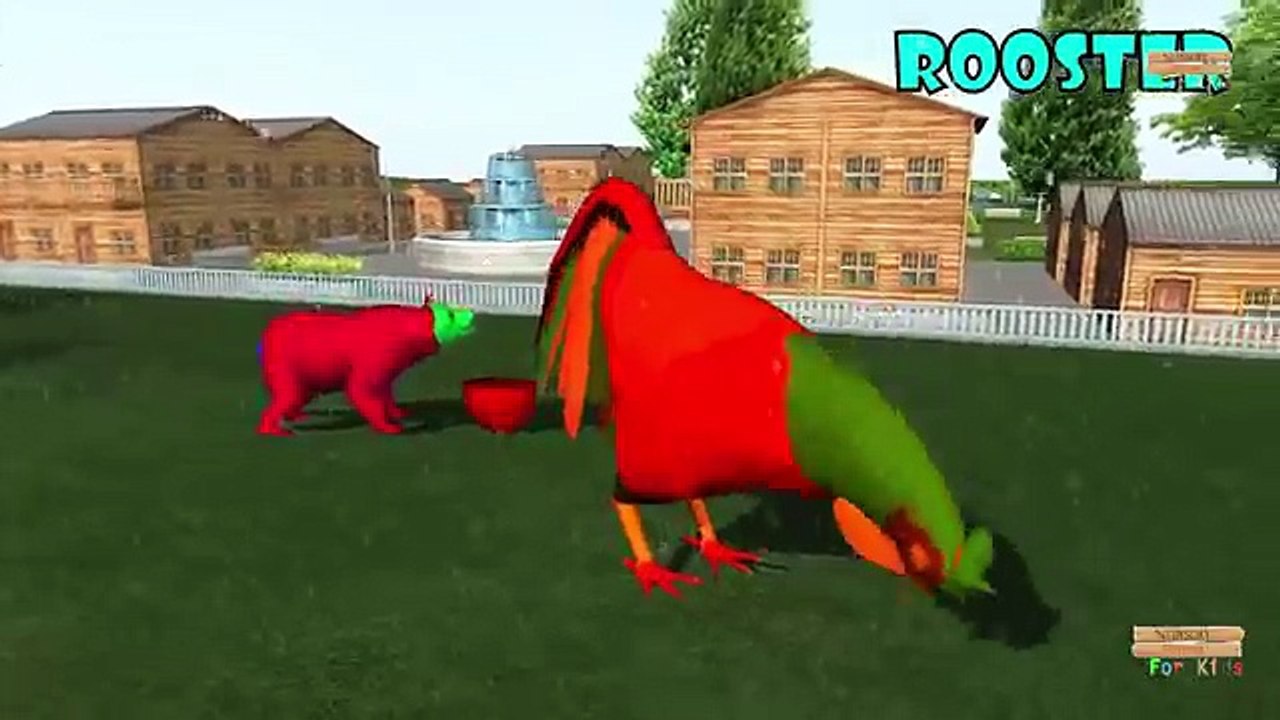 Learn Farm Animal names for Kids Children - Learn domestic Animals Sounds Learning video