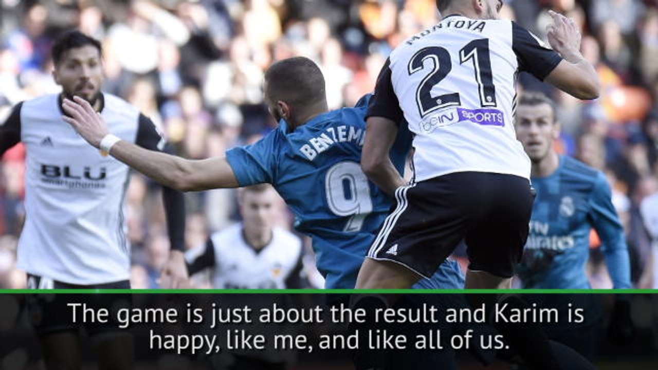 Benzema happy despite sub frustration - Zidane
