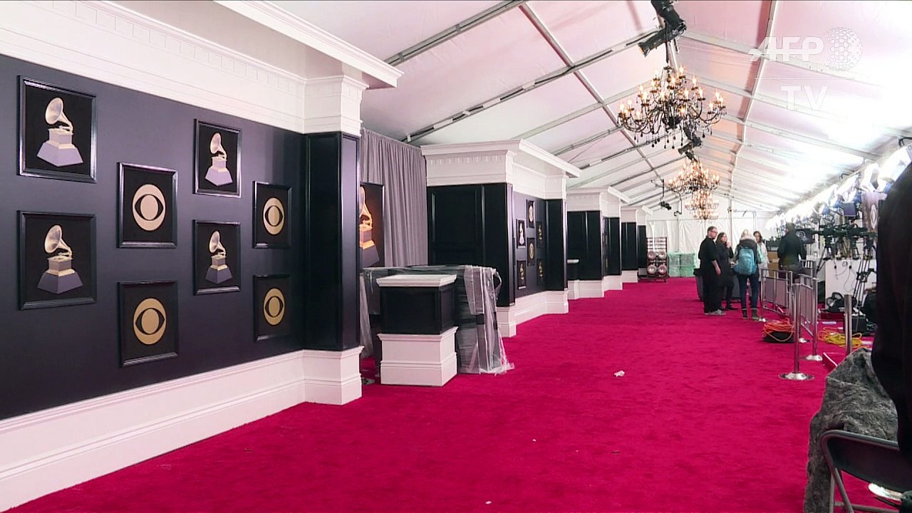New York prepares for Grammy Awards at Madison...