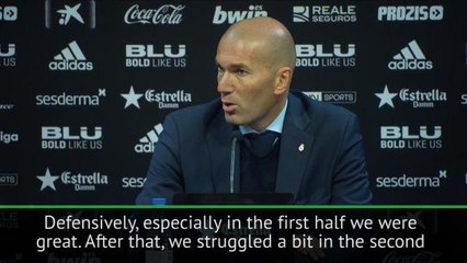 Excellent start got us Valencia win - Zidane
