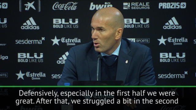 Excellent start got us Valencia win - Zidane
