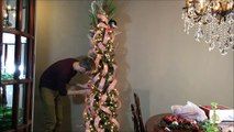 Candy Stripes Christmas Tree Decorating - Christmas Ribbon Technique