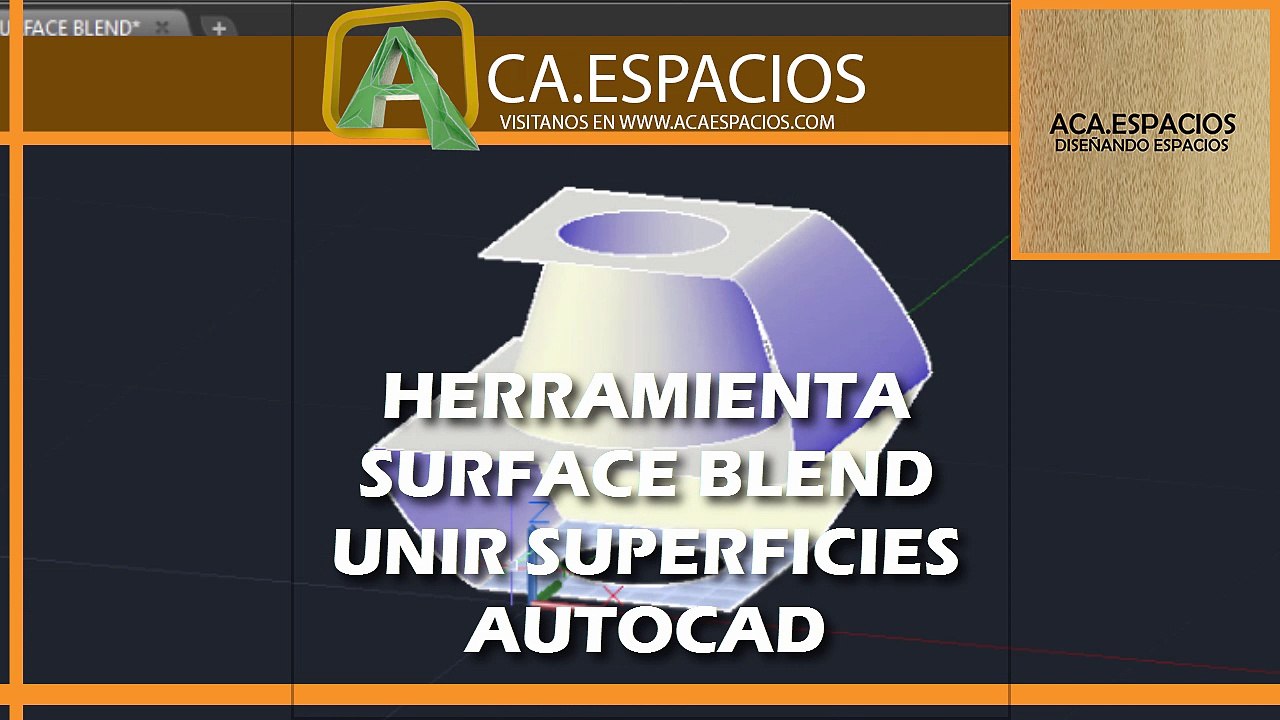 HERRAMIENTA SURFACE BLEND EN AUTOCAD