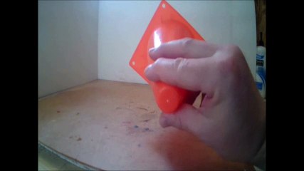 CRUSHED IT. MINI ORANGE SAFTEY CONE. VICTOR PIZZEY, FELECIA187.OF RED DEER ALBERTA CANADA , I AM CANADIAN.