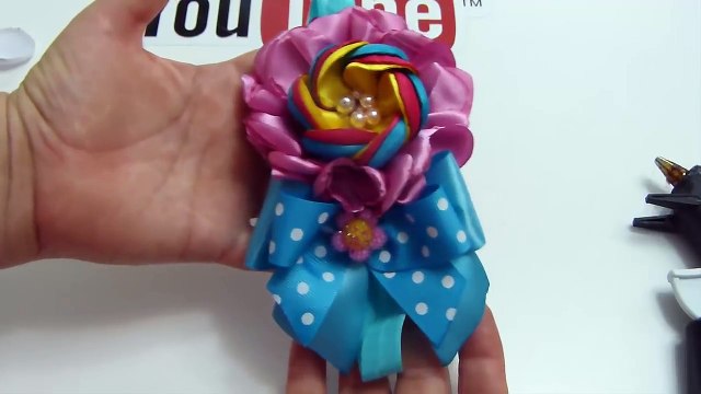 Como Hacer Moños de Liston, Flor de Tela Tutorial, How To Make Hair Bows/Como Hacer Moños de Listón