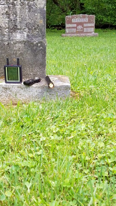 Lunar Paranormal Virginia Awesome Flashlight Session in Dean Cemetery Shenandoah National Park