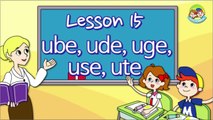 Phonics Step 3(Long Vowels) -Lesson 15(_ube, _ude, _uge, _use, _ute)
