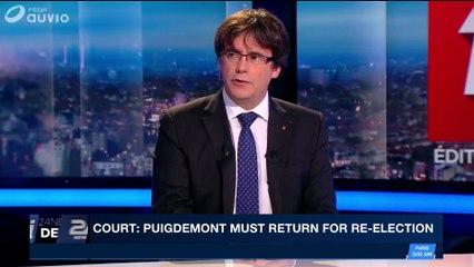 i24NEWS DESK  | Court : Puigdemont must return for re-election | Saturday, January 27th 2018