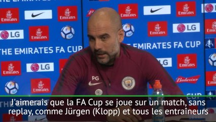 Guardiola : "J'aimerais une Cup sans replay"