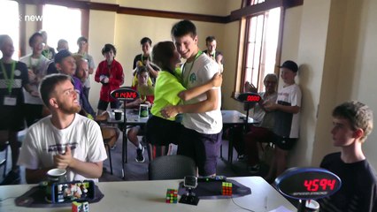 Australian ties Rubik's Cube World Record in 4.59 seconds