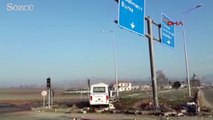 Bursa’da iki servis aracı çarpıştı