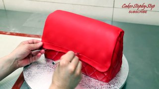 Fashion Bag Cake - How To Make / Torta Bolso by CakesStepbyStep