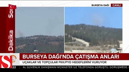 TSK, Burseya Dağı�ndaki terör mevzilerini vuruyor