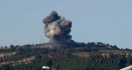 YPG'li Teröristlerin Burseya Dağı'ndaki Beton Kuleleri Bombalanıyor! O Anlar Kamerada