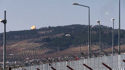 Zeytin Dalı Harekatı - Afrin'de belirlenen terör hedeflerini havadan ve karadan ateş altına alındı (2)