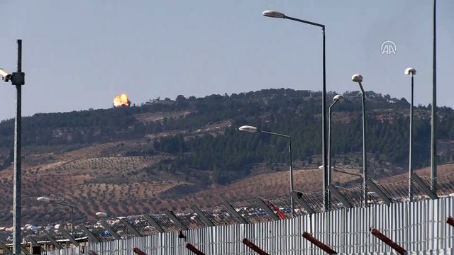 Zeytin Dalı Harekatı - Afrin'de belirlenen terör hedeflerini havadan ve karadan ateş altına alındı (2)