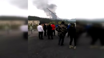 Çin'de Askeri Uçak Düştü