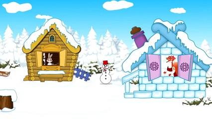 Заюшкина избушка мультфильм. Русская народная сказка. Лиса и заяц