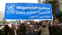 Thousands protest against planned UNRWA aid cuts