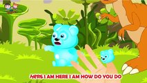 Mega gummy bear crying pig attack finger family rhymes for kids fun finger family collection