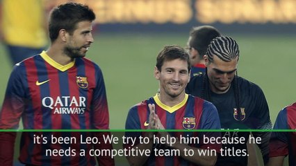 Messi has been the key to Barcelona's success - Pique