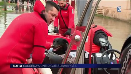 Saône-et-Loire : la submersion de la digue menace les habitations
