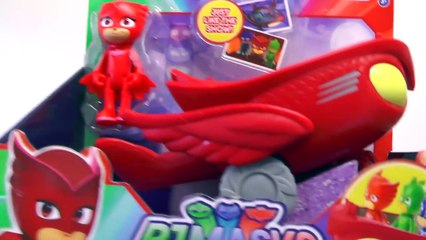 PJ Masks Toy Review - Owl Glider, Gekko Mobile, Cat Car