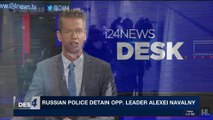 i24NEWS DESK  | Russian police detain opp. leader Alexei Navalny | Sunday, January 28th 2018