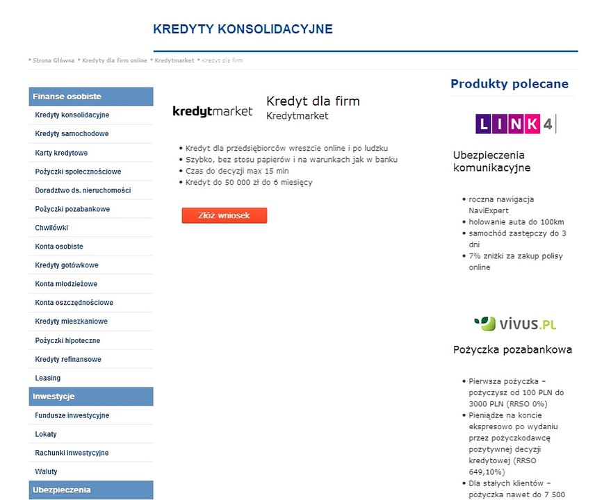 KREDYT DLA FIRM ONLINE kubuszek.produktyfinansowe.pl/kredyty-dla-firm-online.html