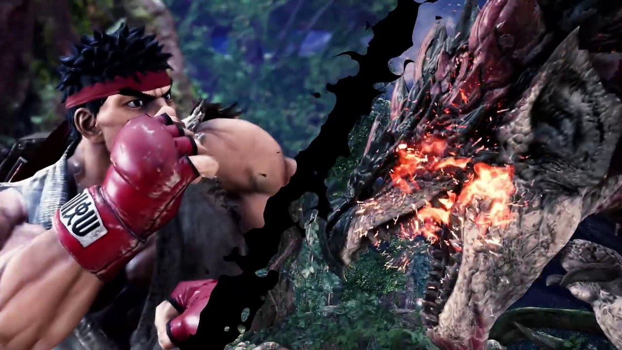 Monster Hunter:  World - Tráiler con la colaboración de Street Fighter