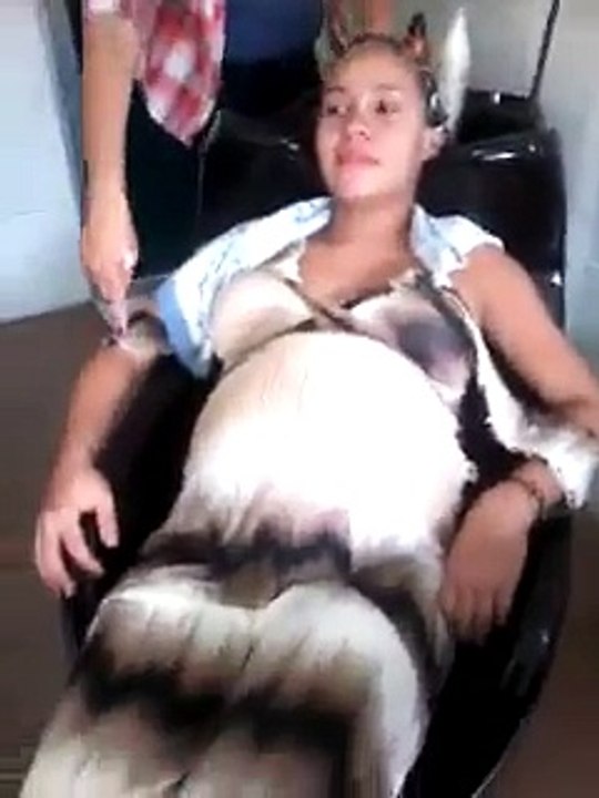 Je crois que bébé a vraiment envie de sortir du ventre de maman