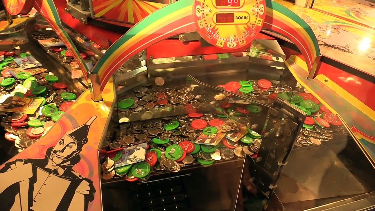 Wizard of OZ Coin Pusher RAPID PLAY Game Card Wins! |