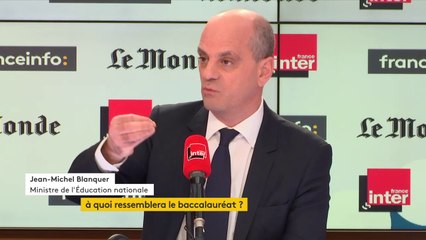 Jean-Michel Blanquer : Le BAC de 2021 n'aura plus que 4 épreuves et le reste en contrôle continu
